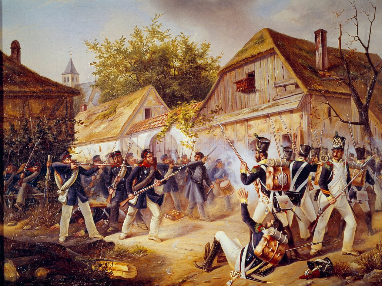 ロシアのキャンペーン。"1813年8月30日のカルム(Kulm)の戦いでのヴァンダンメの部隊の降伏" 1813年 パリ、軍隊博物館 作： 無名の画家