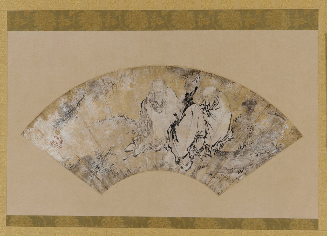 松の木の下の釈迦、孔子、老子 作： 無名の画家