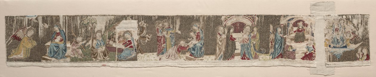 祭壇正面からの聖母の生涯のシーン 作： 無名の画家