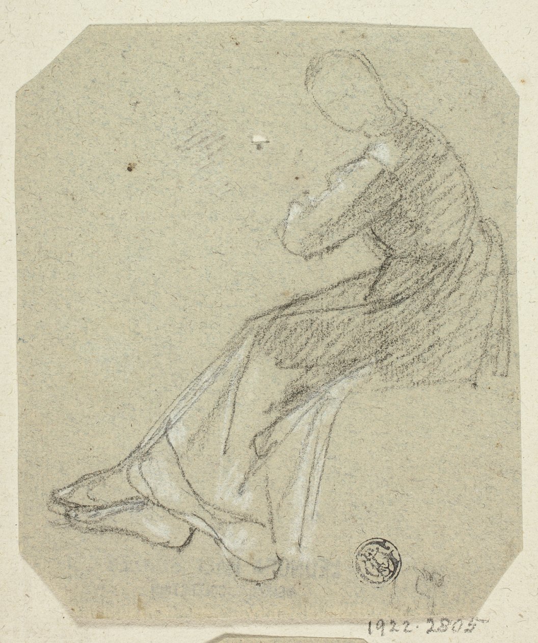 横顔の女性 作： 無名の画家