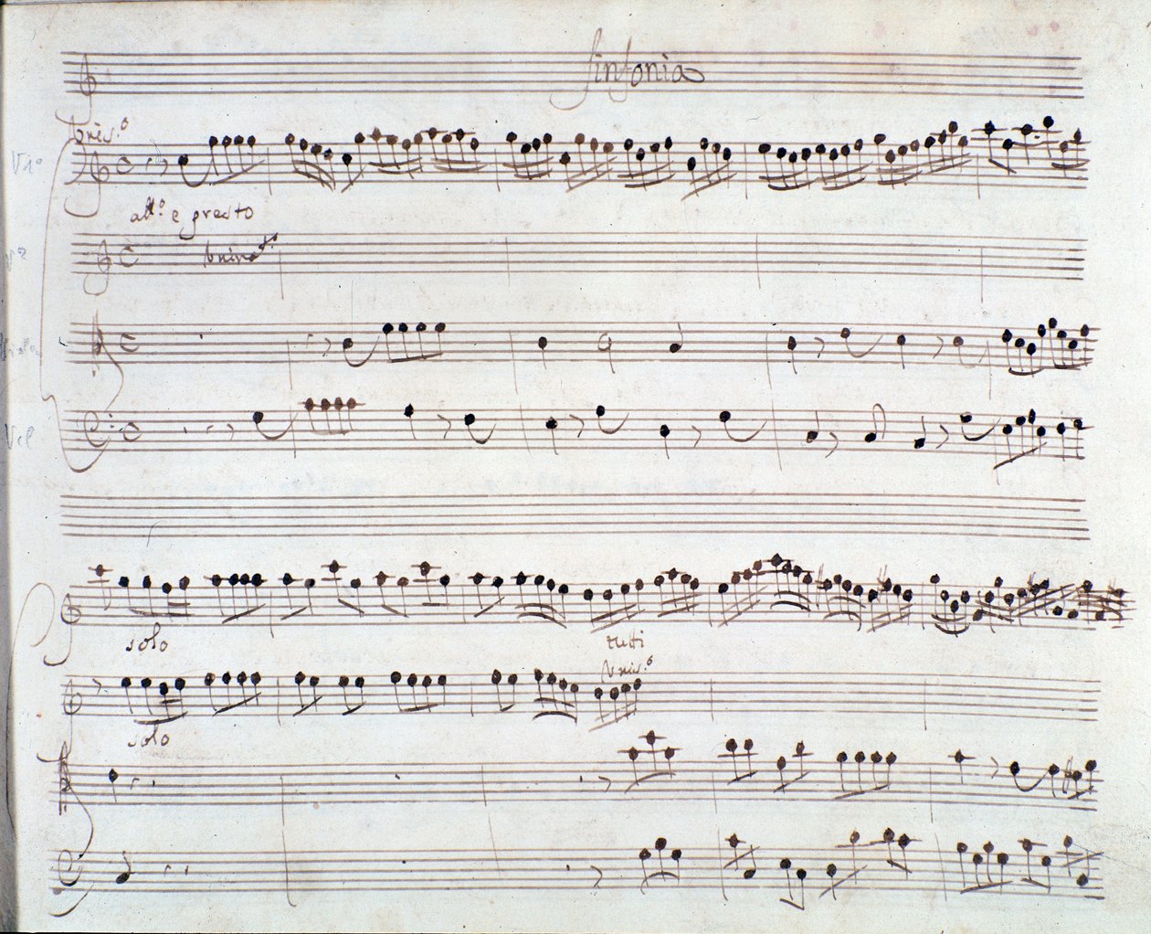 ジュゼッペ・アルドロバンディーニ作曲「ダリウスの戴冠式」（1703年）の楽譜のページです。 作： 無名の画家
