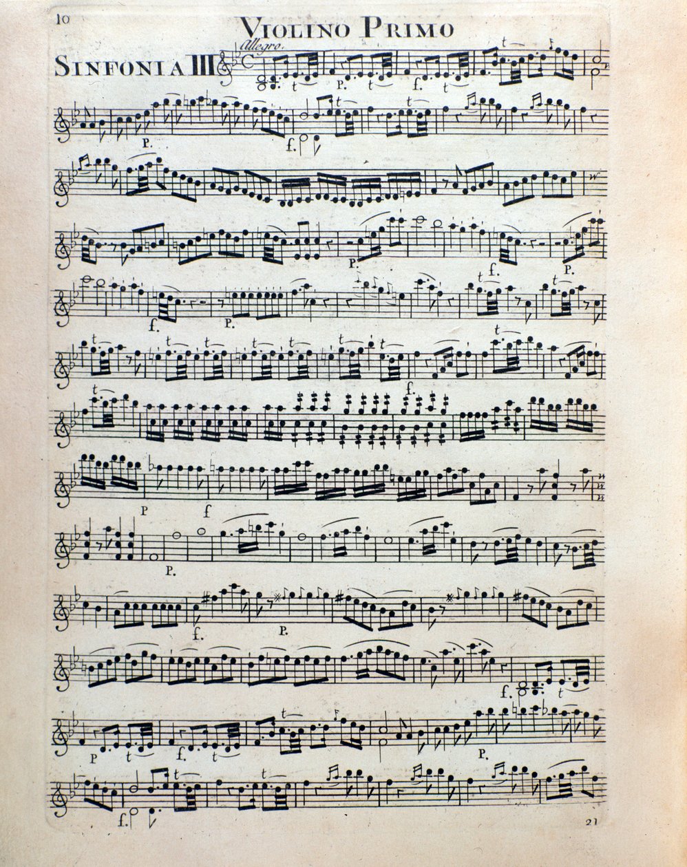 クリスチャン・カンナビッチ作曲の交響曲第3番のヴァイオリン用の楽譜です。 作： 無名の画家