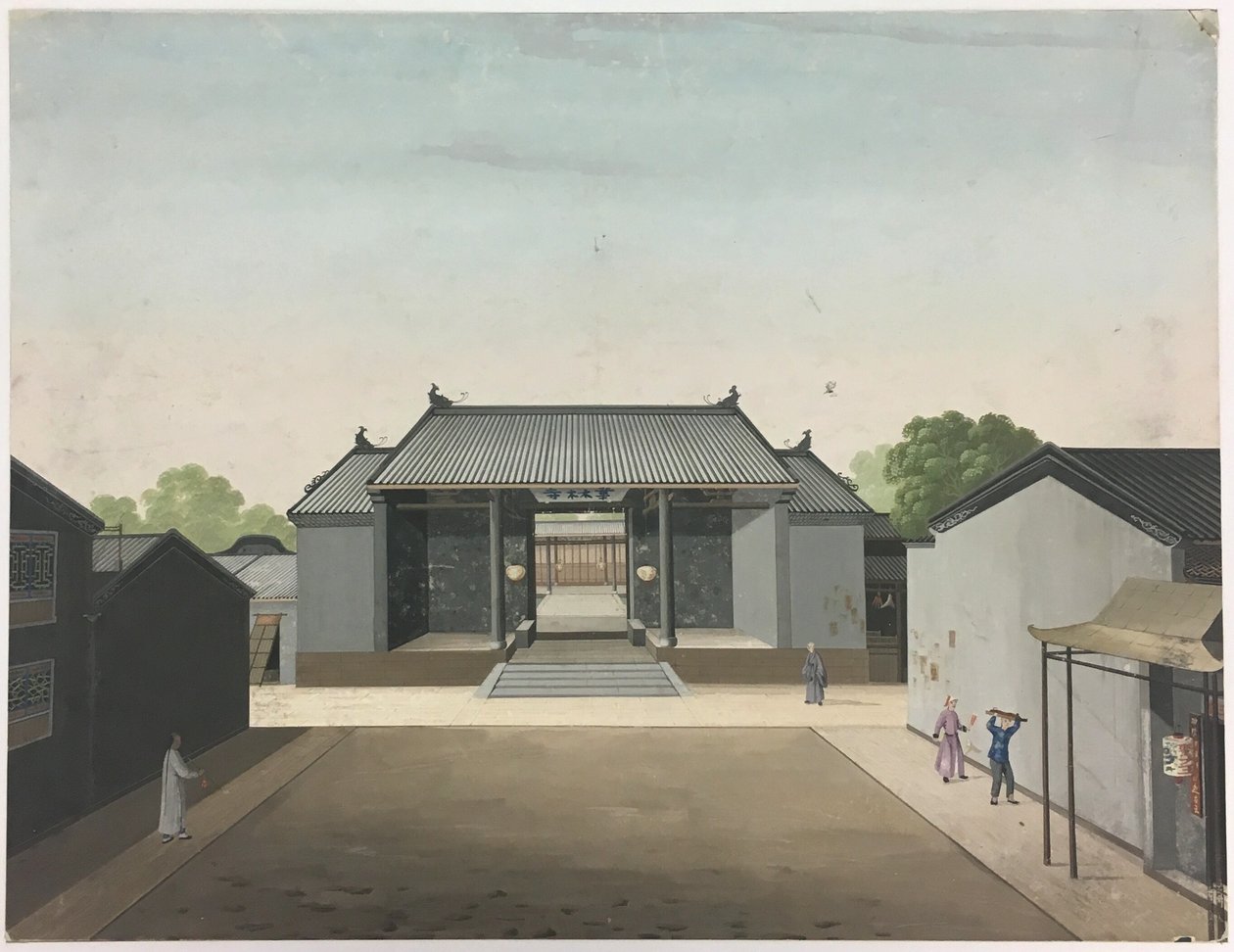 布を紡ぐ, 茶葉を準備する, 絹を準備する 作： 無名の画家