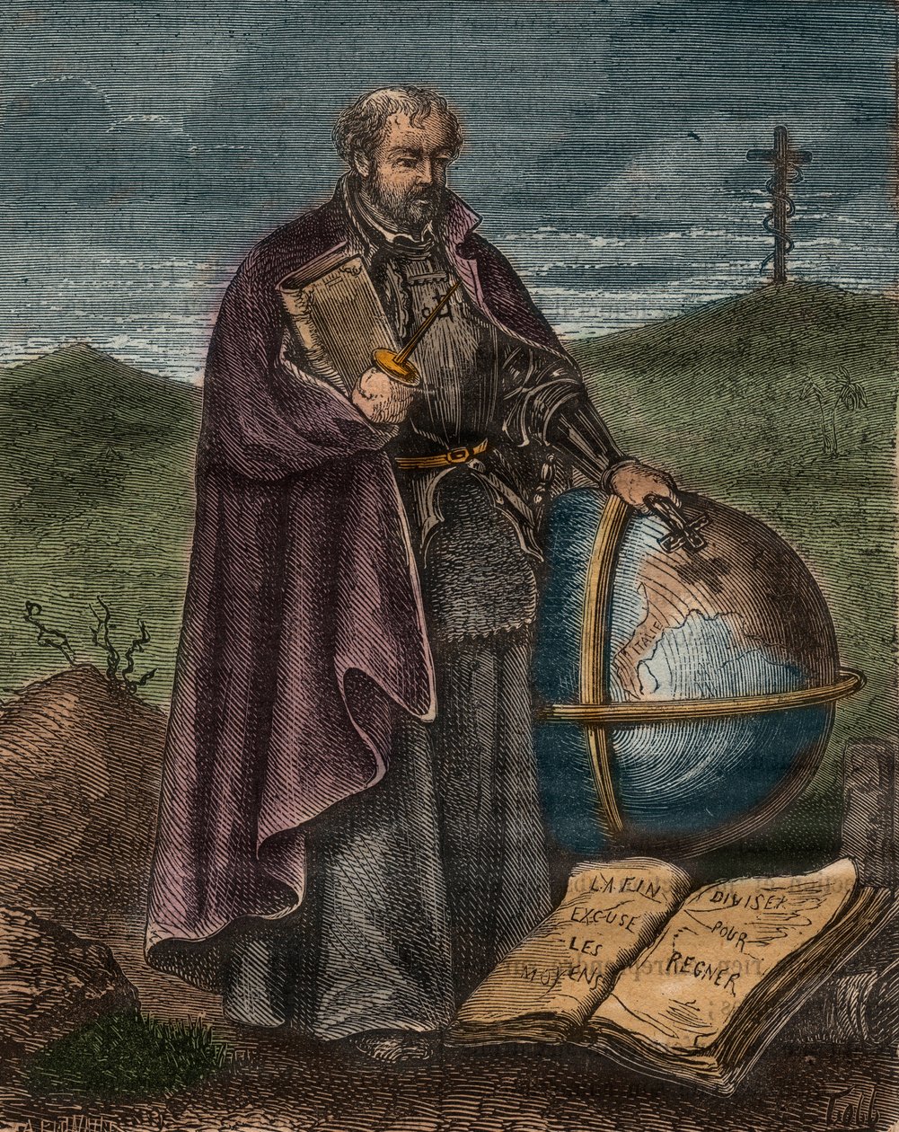 ロヨラの聖イグナティウス（1491-1556）（彩色済み彫刻） - ロヨラのイグナティウス（Sant IgnazioまたはSaint Ignatius）の肖像 作： 無名の画家