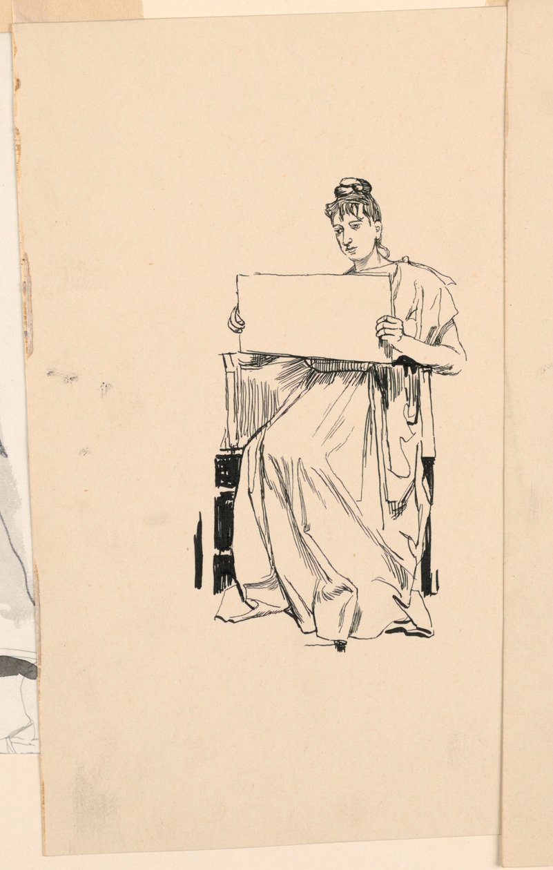 若い女性の研究 作： 無名の画家