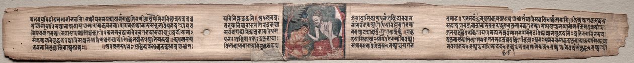 Sudhana and the Rishi Bhishmottaranirgosha: Folio 94 (straight)、Gandavyuha-sutra (Supreme Array の経典) より 作： 無名の画家