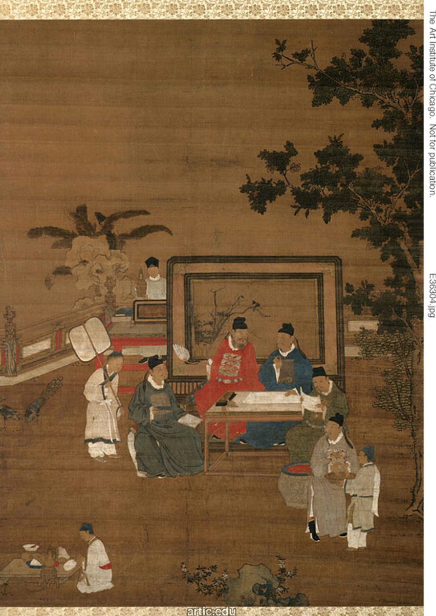 四つの達成書道 作： 無名の画家
