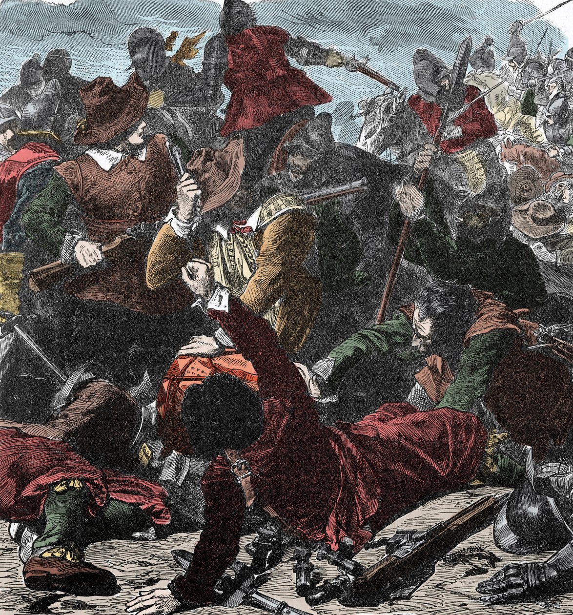 フランス人がミラノを制圧 - 1499年のミラノの座席 - カラーエングレービング 作： 無名の画家