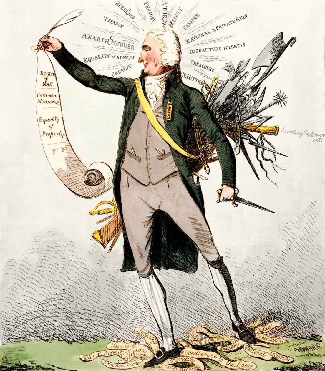 トーマス・ペイン（1737-1809）イギリスの作家・政治家で「人権」を掲げている。 作： 無名の画家