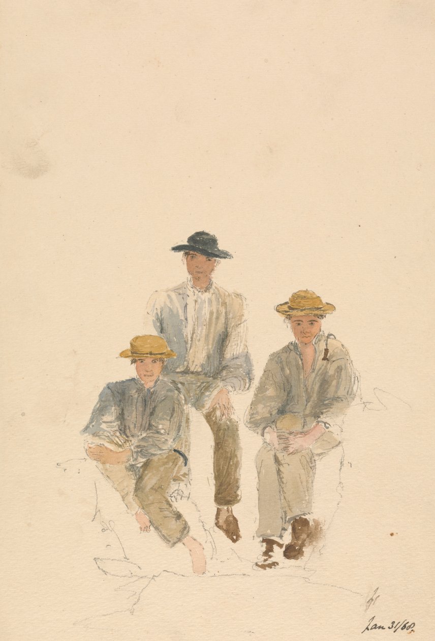 Três Homens (31/01/68) 作： 無名の画家