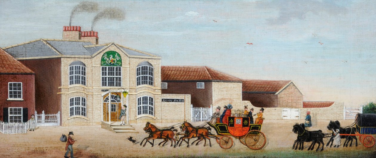 トラファルガー」舞台馬車 1860年頃（油彩・キャンバス） 作： 無名の画家