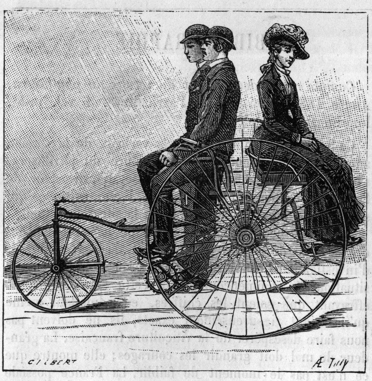 イギリス・ロンドンで開催されたスタンレークラブ展の三輪車 作： 無名の画家