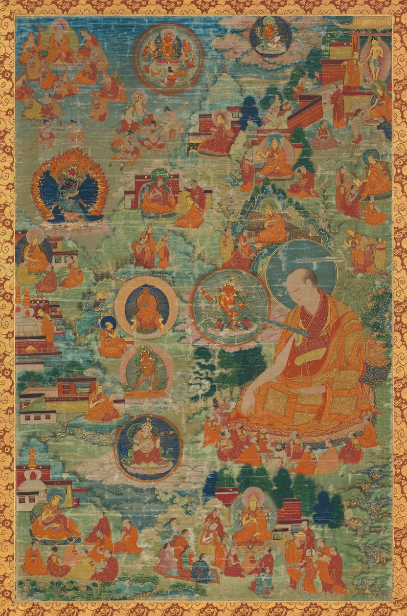 ツォンカパと彼の人生の場面 作： 無名の画家