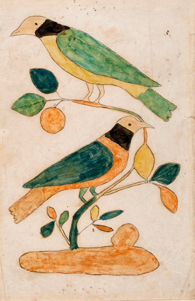 二羽の鳥 作： 無名の画家