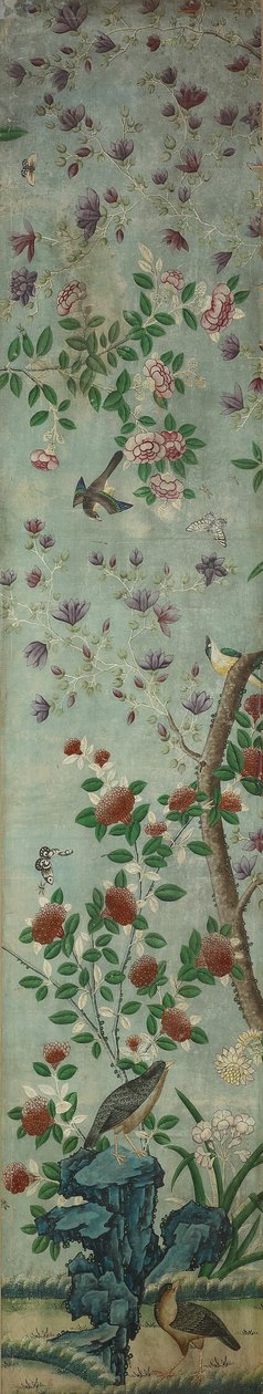 ウォールパネル鳥と花 作： 無名の画家