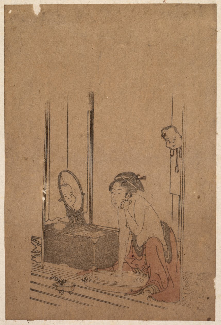 女性の入浴 作： 無名の画家