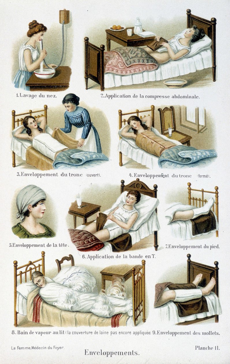 Wraps - "The woman, home doctor "にて。 作： 無名の画家