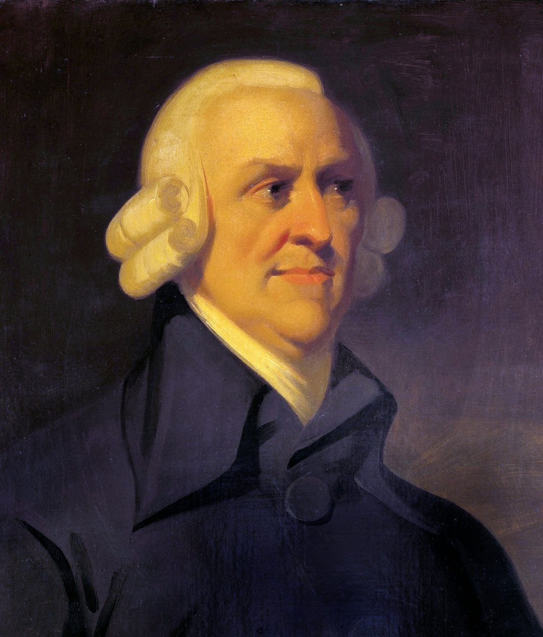deatail de "Portrait of Adam Smith"(1723-1790) - Anonymous - 1795 - Oil on canvas - 77,9x64,5 - National Gallery of Scotland, Edinburgh 作： 無名の画家