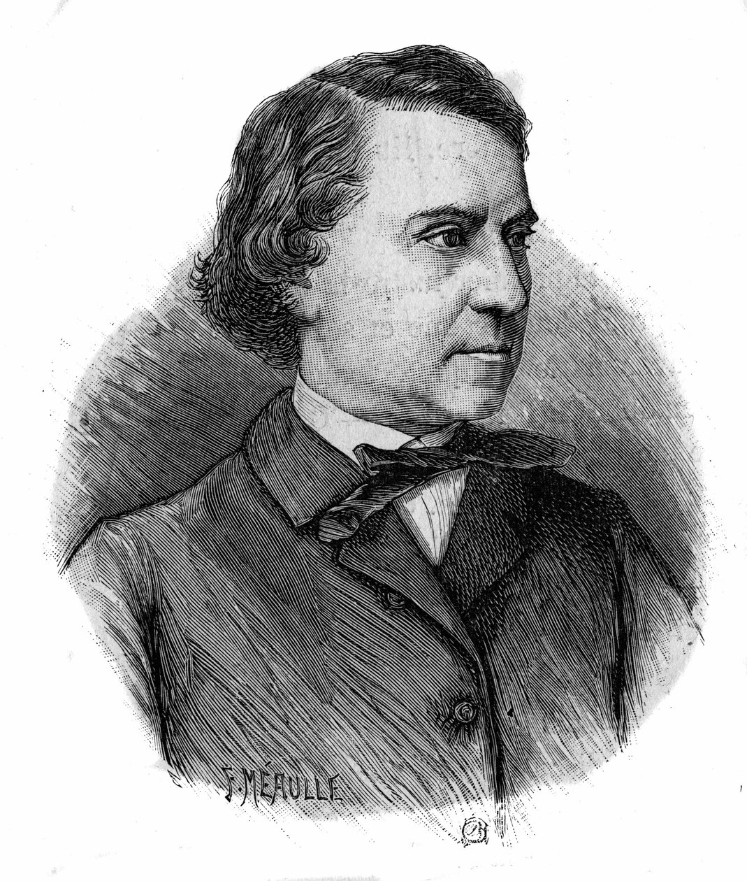 フランスの政治家・歴史家であるルイ・ブラン（1811-1882）の肖像。 作： 無名の画家