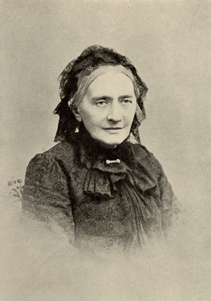 クララ・シューマン（クララ・ヴィーク、1819-1896）老年のドイツ人ピアニスト（版画） 作： 未知の写真家
