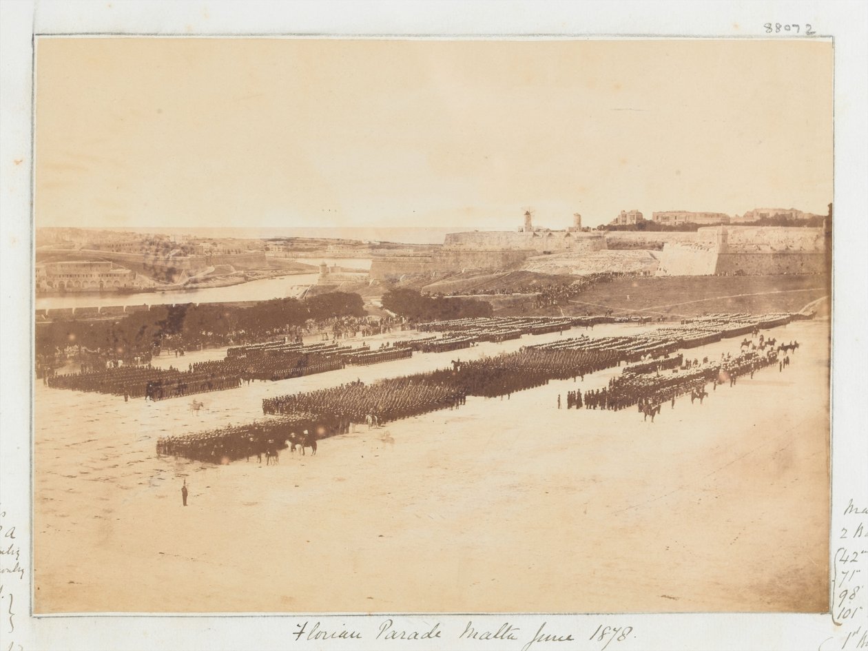 フロリアンパレード、マルタ、1878年6月 作： 未知の写真家
