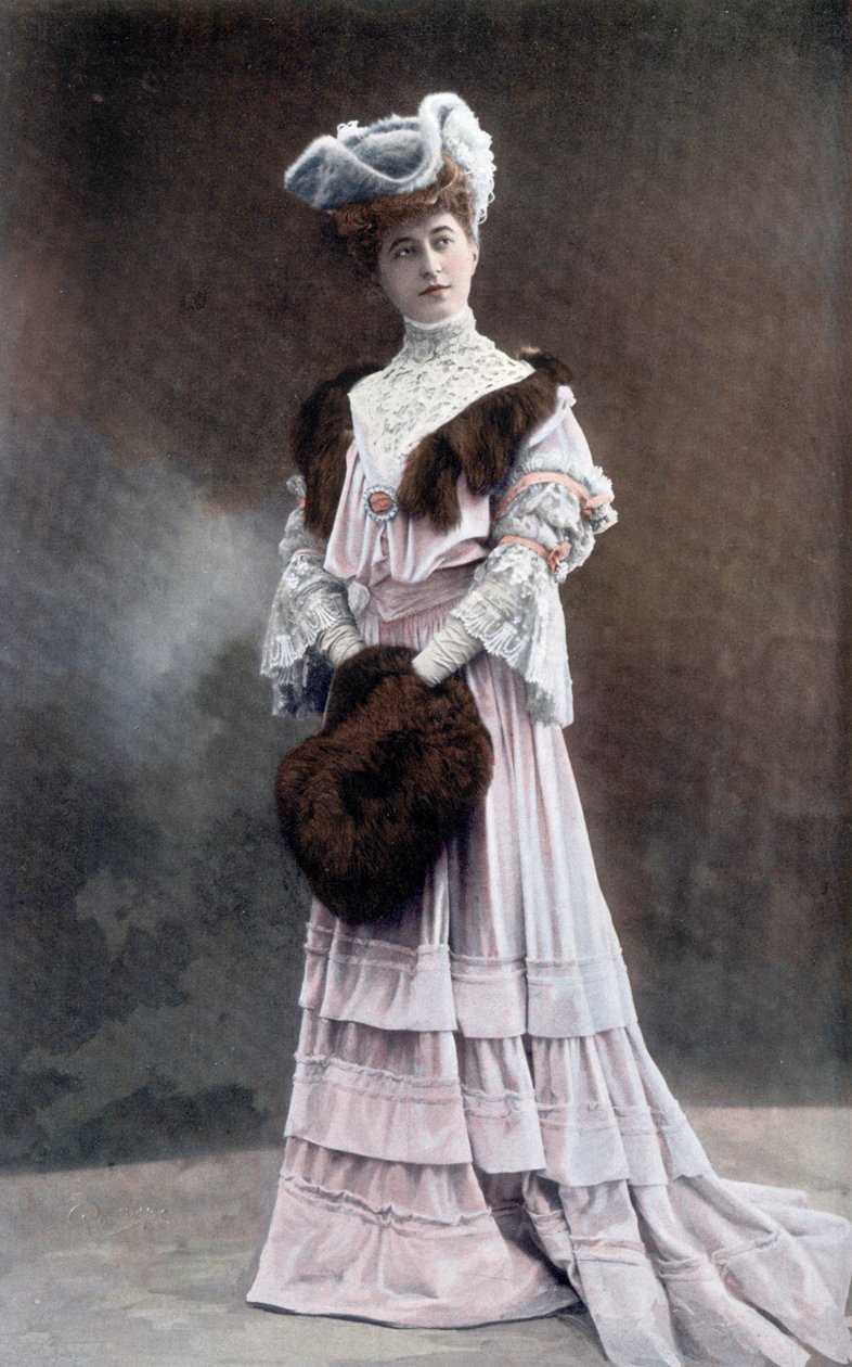 フランスのコメディアン、ガブリエル・ドルツィア（1880-1979） 写真：ロイトリンガー（1905年9月フランス紙「Le Theatre」より 作： 未知の写真家