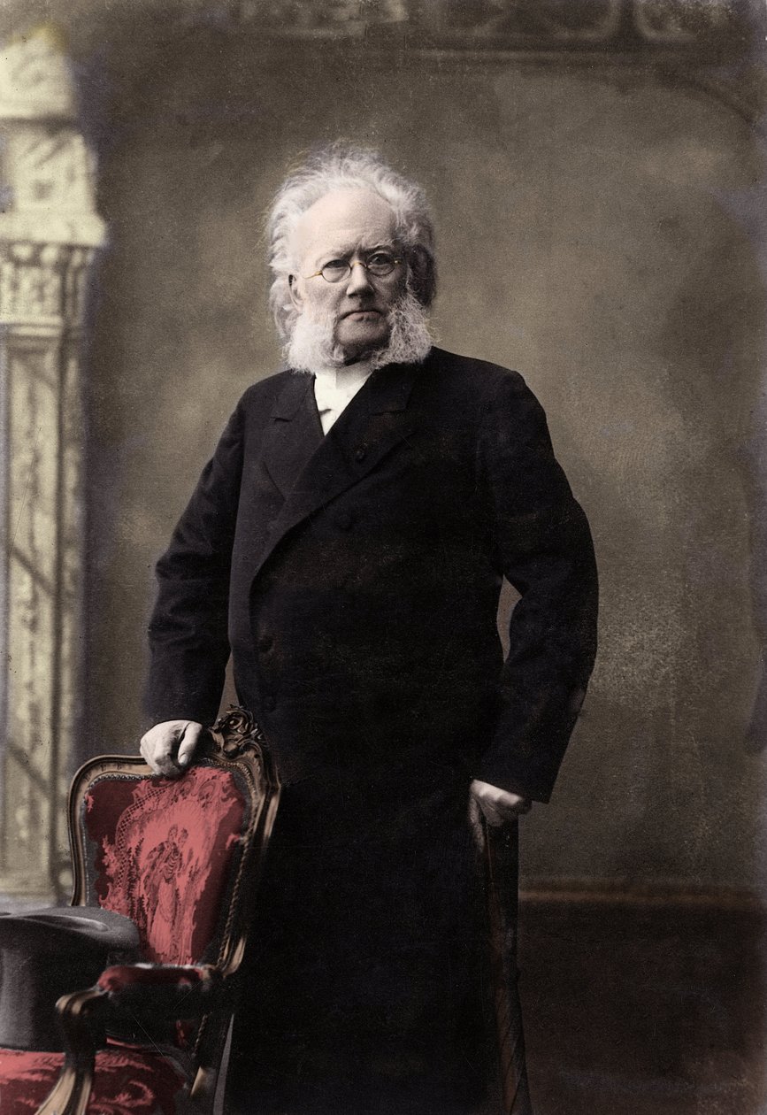 HENRIK IBSEN (1828-1906) ノルウェーの詩人・劇作家 - Henrik (Henri) Johan Ibsen (1828-1906) ノルウェーの劇作家の肖像 作： 未知の写真家