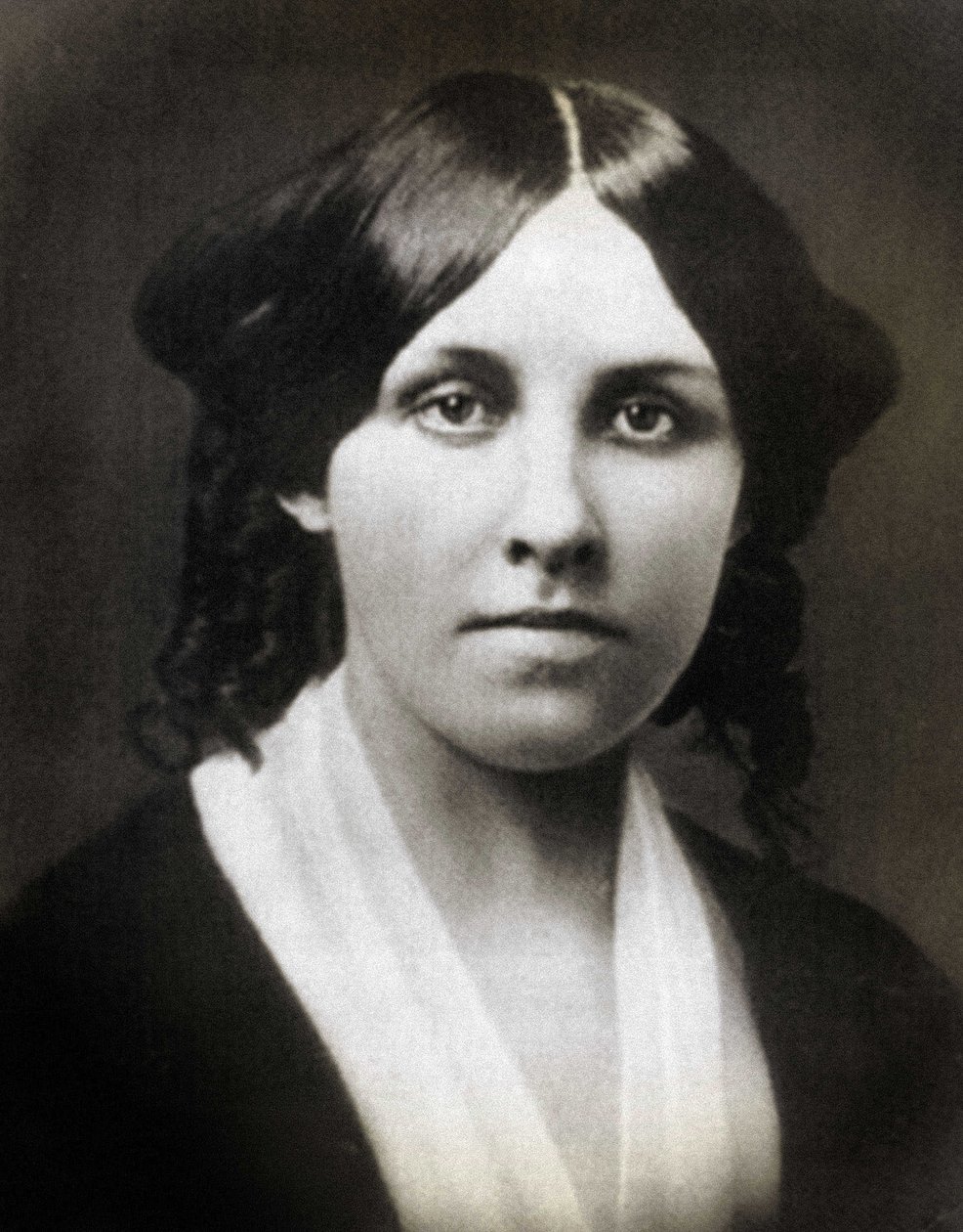 ルイーザ メイ オルコット (1832 年 - ボストン 1888 年)、アメリカの作家。 作： 未知の写真家