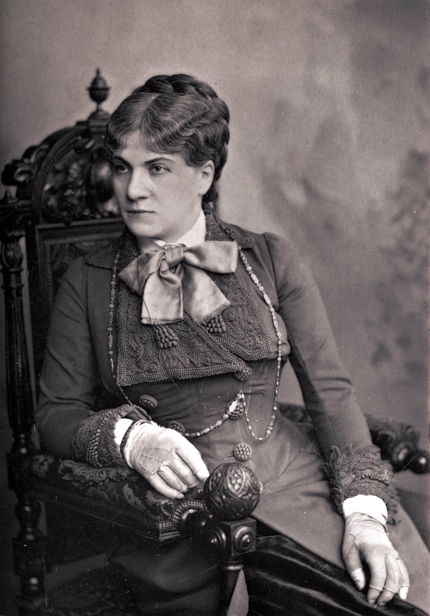 Mme Alix-Marie PASCA (1836-1906) - フランスのコメディアン、アリクス・パスカ（1835-1914）の肖像。19世紀後半の写真。 作： 未知の写真家
