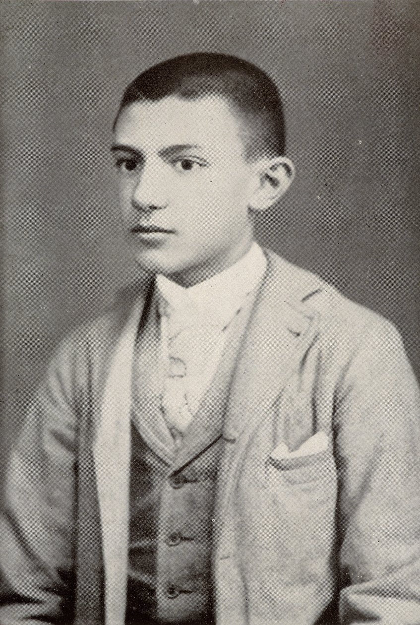 1896年（15歳）のパブロ・ピカソ - Sabartesの「Picasso, iconographic documents」にて 作： 未知の写真家