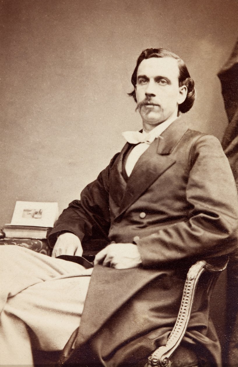 アラン・フォリの肖像、1860年頃（モノクロ写真） 作： 未知の写真家