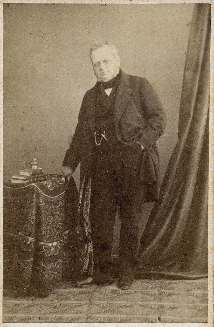カヴール伯爵カミッロ・ベルソ（1810-61）の肖像 - 1855年頃 作： 未知の写真家
