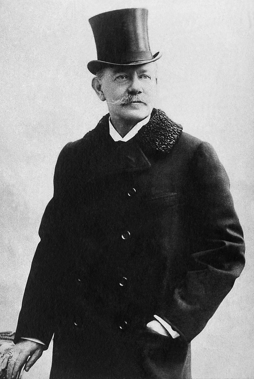 ミヒャエル・ニコライエヴィチ・ムラヴィエフ伯爵（1845-1900）ロシアの政治家の肖像。写真、20世紀初頭。 作： 未知の写真家