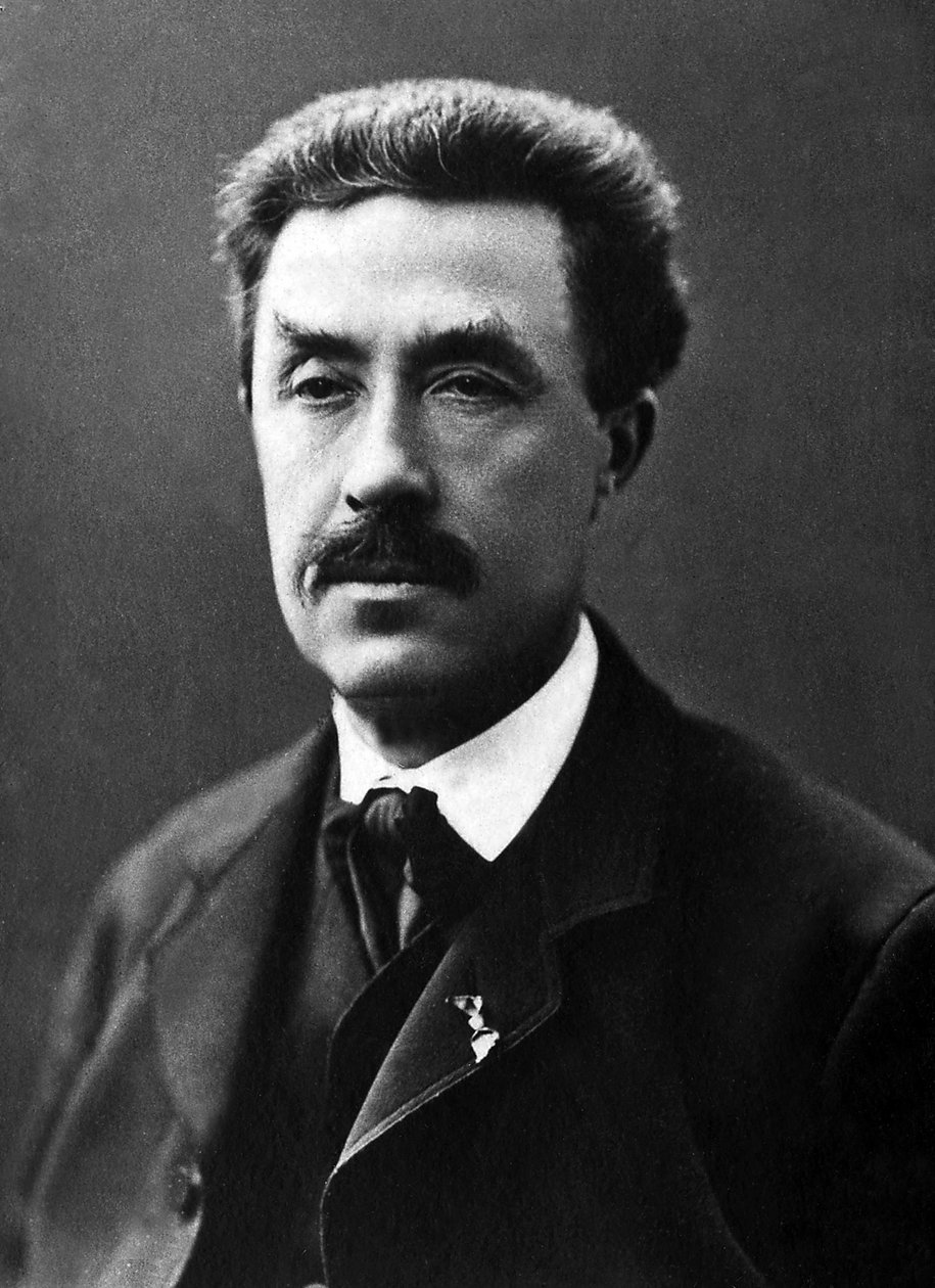 フランスの彫刻家、エマニュエル・フレミエ（1824-1910）の肖像。 作： 未知の写真家