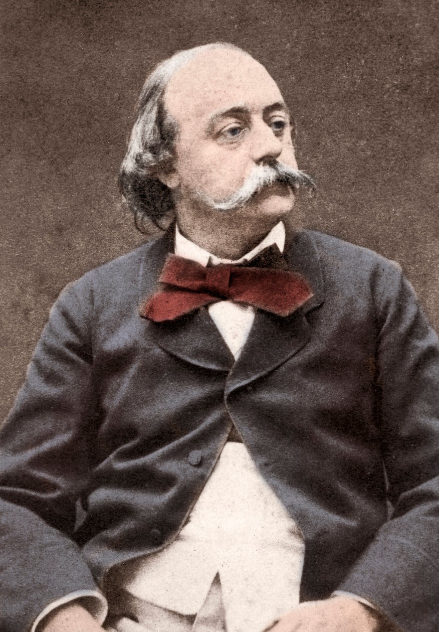 イギリスの作家Gustave Flaubert（1821-1880）の肖像 作： 未知の写真家