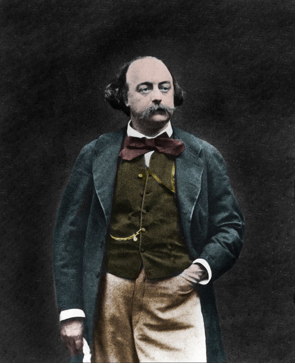 イギリスの作家Gustave Flaubert（1821-1880）の肖像 作： 未知の写真家