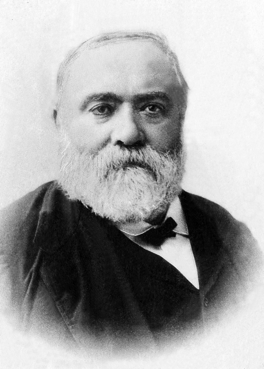 フランスのジャーナリスト、フランシスク・サルシー（1827-1899）の肖像。 作： 未知の写真家