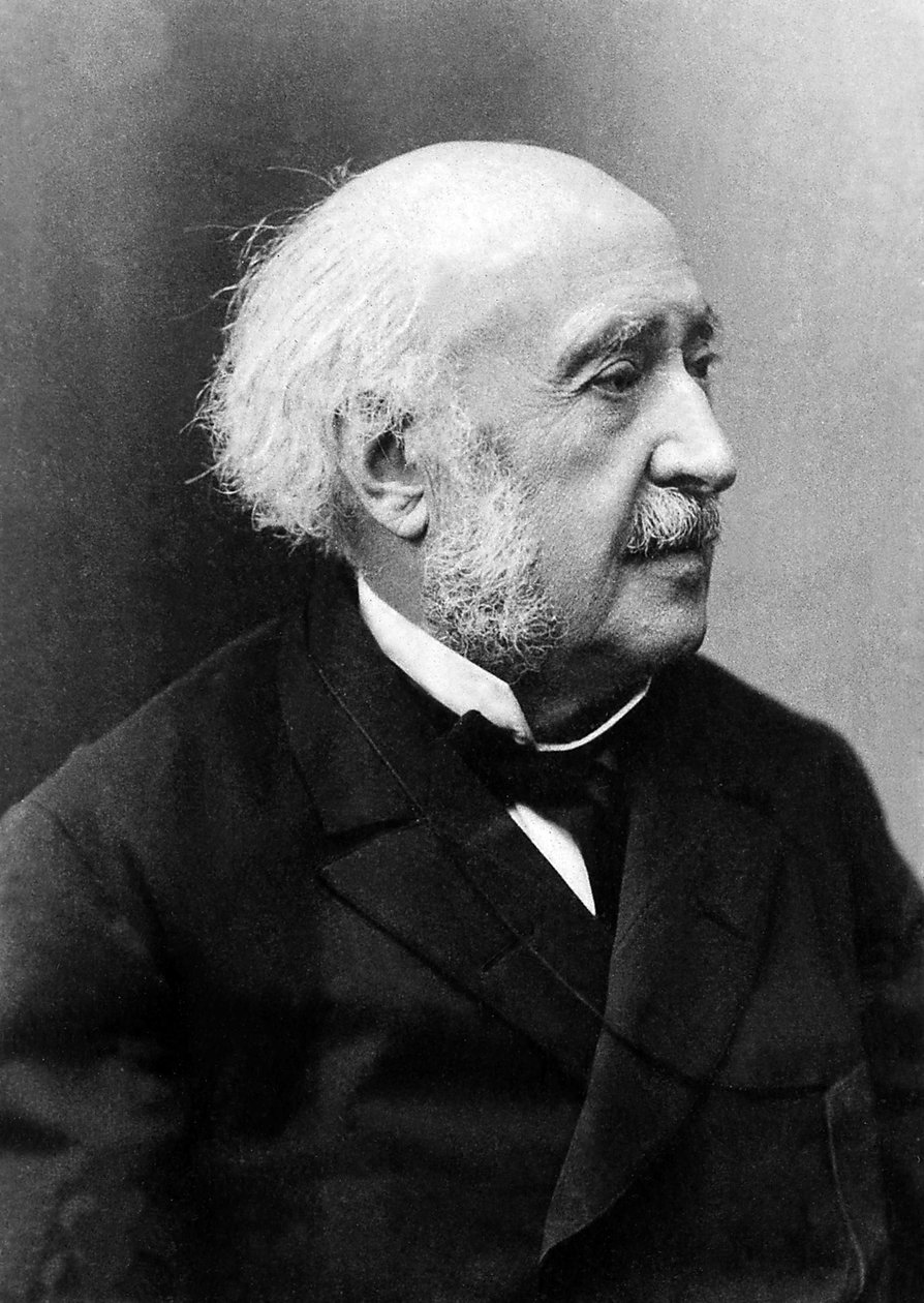 フランスの政治家、ジュール・フランソワ・シモン（Jules Francois Simon Suisse dit Jules Simon）（1814-1896）の肖像。 作： 未知の写真家