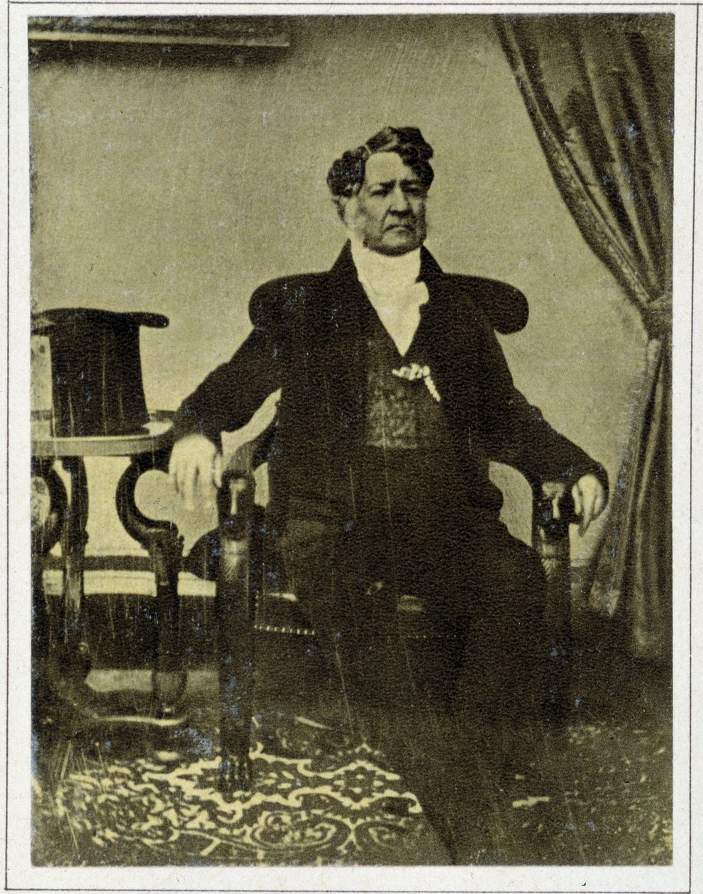 1845年、ルイ・フィリップ1世（1773-1850）の肖像。 作： 未知の写真家