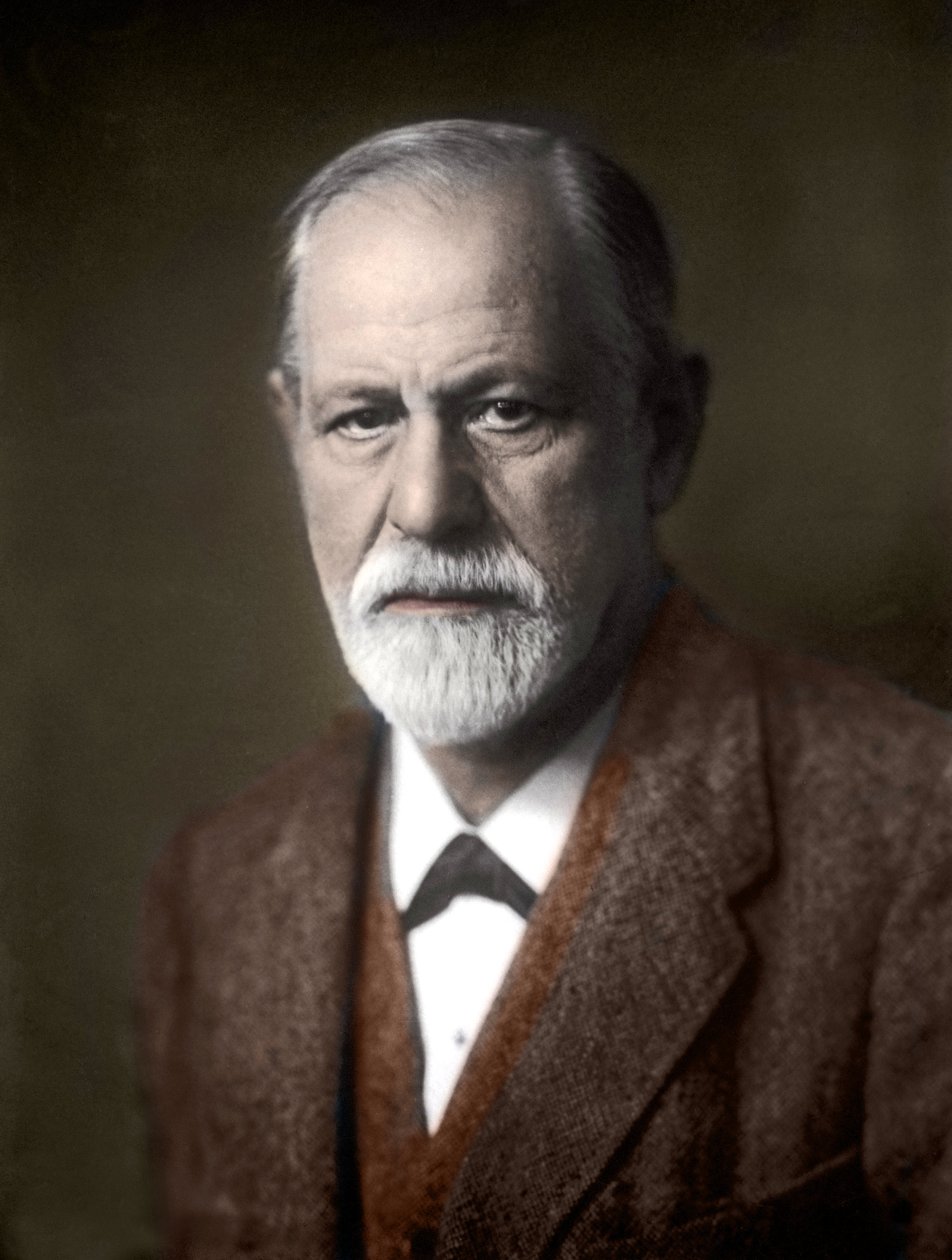 オーストリアの精神科医、ジークムント・フロイト（1856-1939）の肖像。 作： 未知の写真家