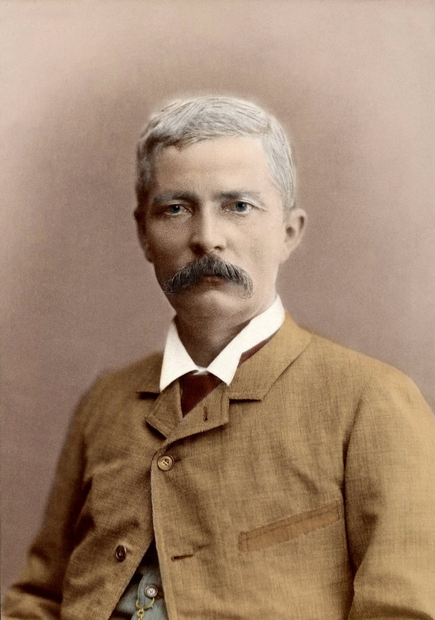 ヘンリー・モートン・スタンリー卿（ジョン・ローランズ生まれ）（1841-1904）の肖像。 作： 未知の写真家