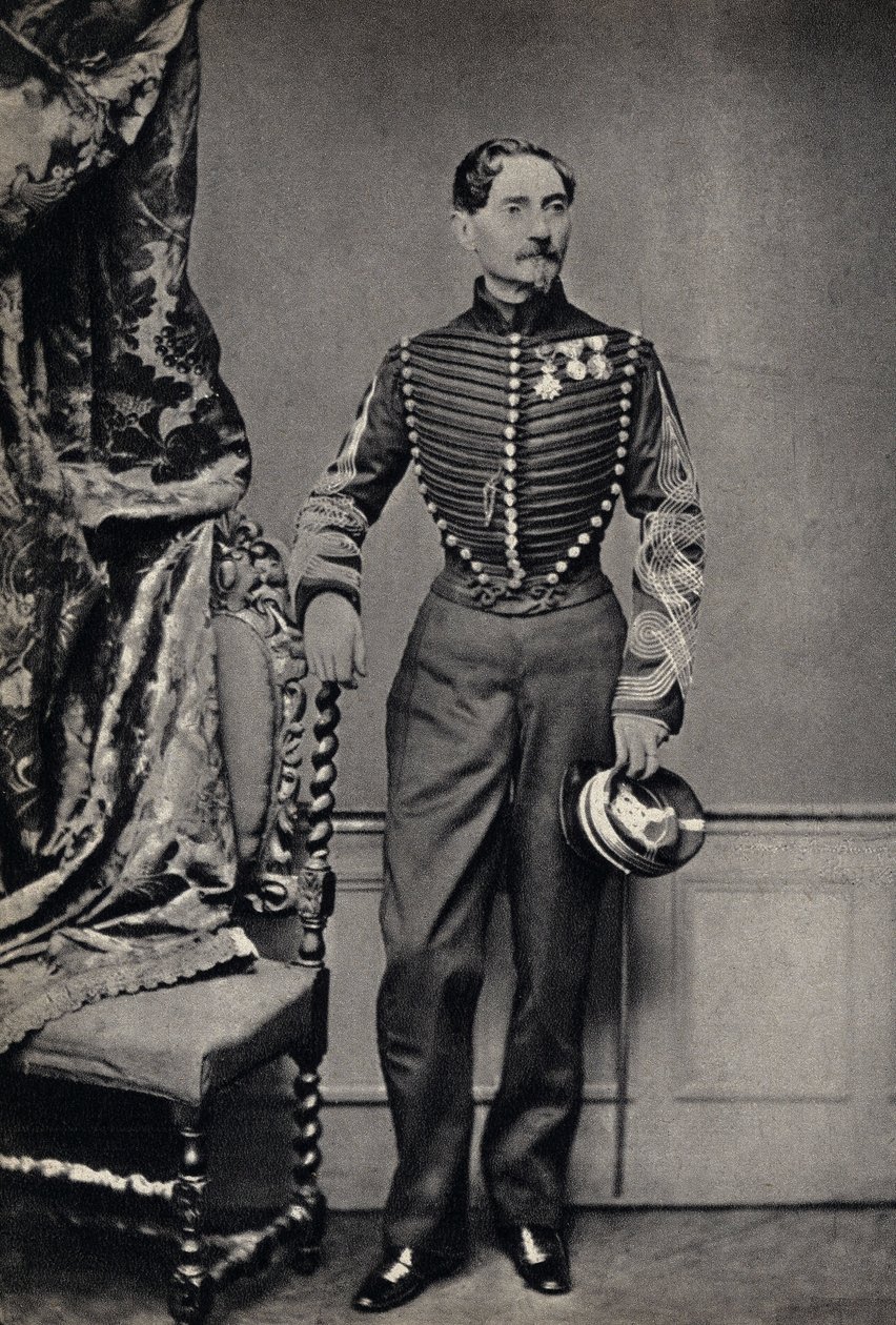 フランス軍司令官の肖像。写真、19世紀後半、パリColl.セルバ。
