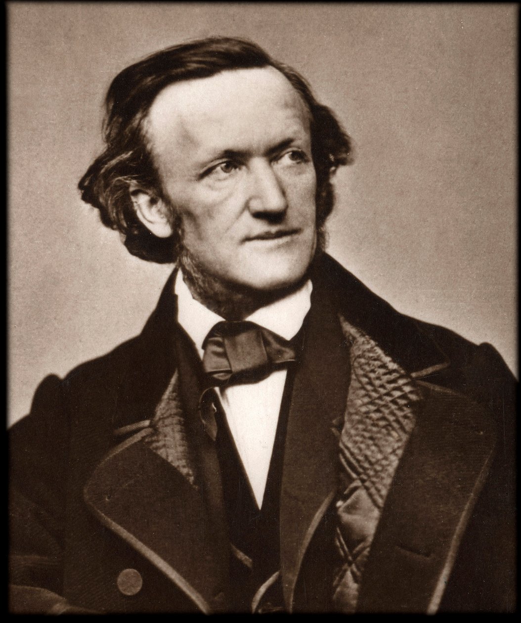 作曲家リヒャルト・ワーグナー(1813-1883)の肖像 - ドイツの作曲家リヒャルト・ワーグナー(1813-1883)の肖像。 作： 未知の写真家