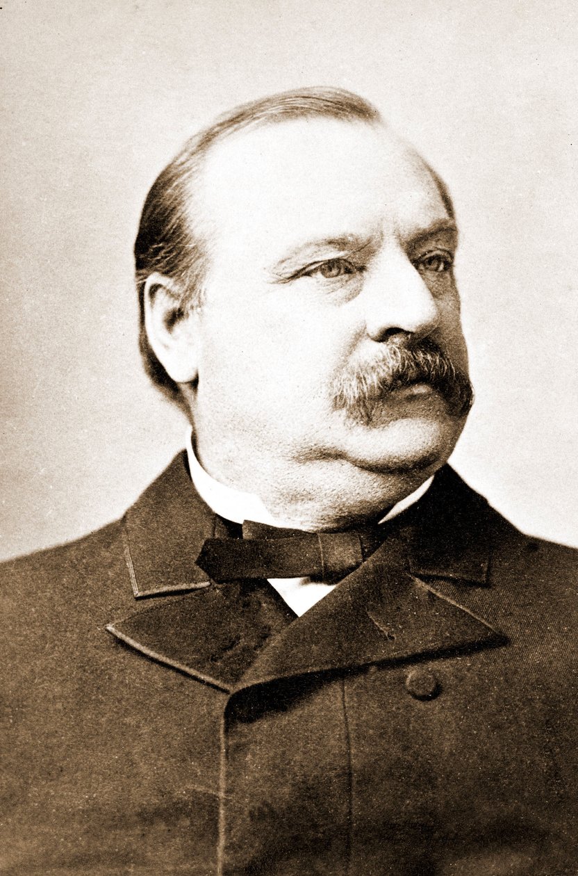 スティーブン・クロバー・クリーブランド（1837-1908）、アメリカ大統領。 作： 未知の写真家