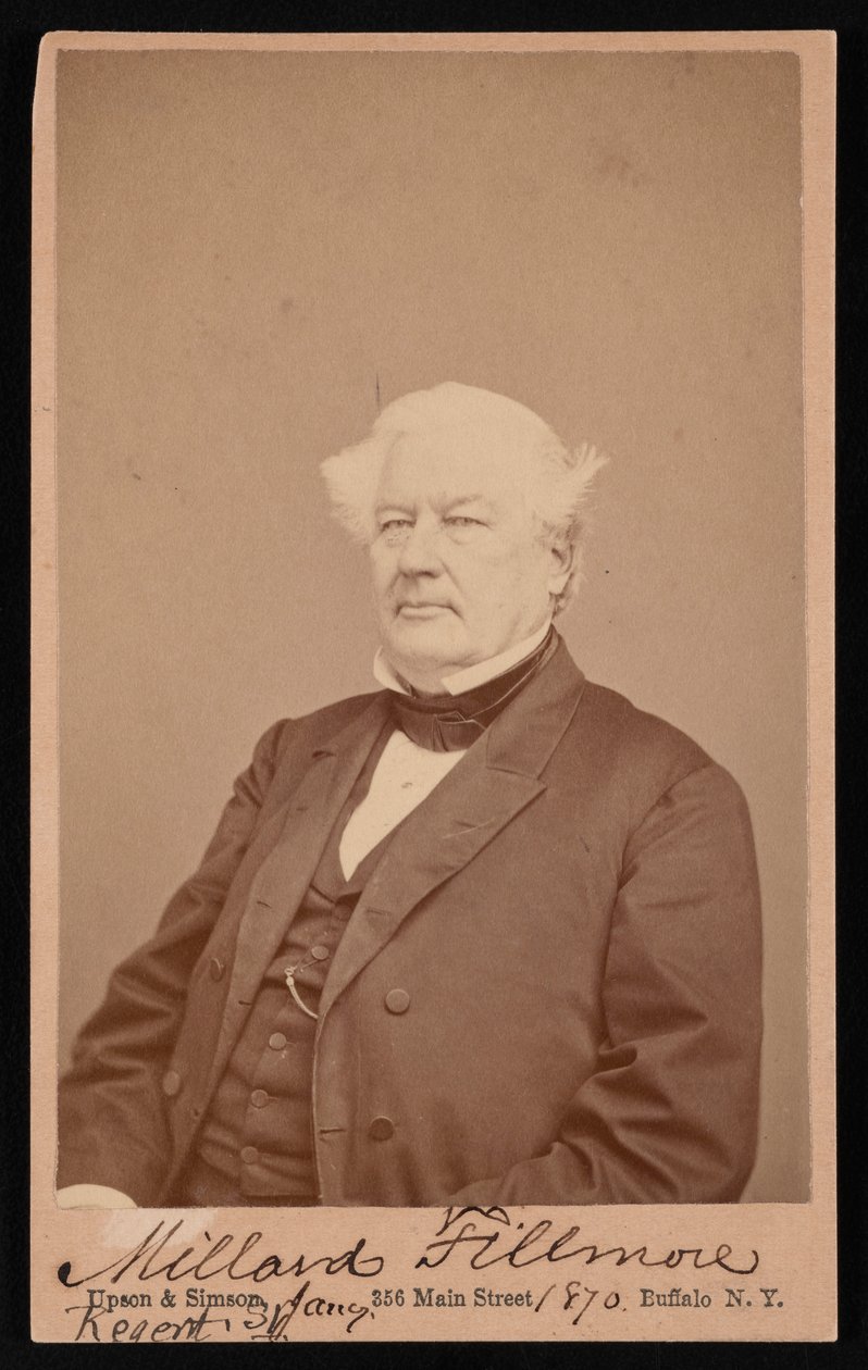 ミラード・フィルモアの肖像 1800-1874、1870 年 1 月 4 日。 作： アプソンとシムソン