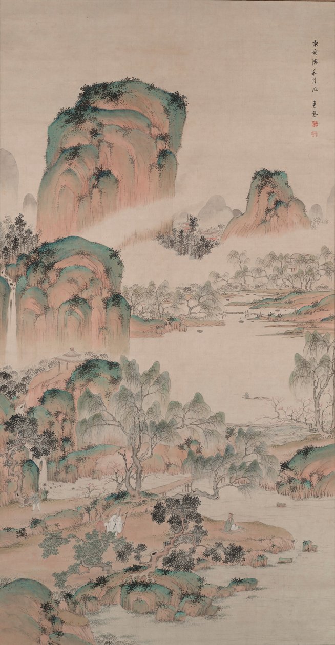 青緑風の春の風景 作： 浦上俊金