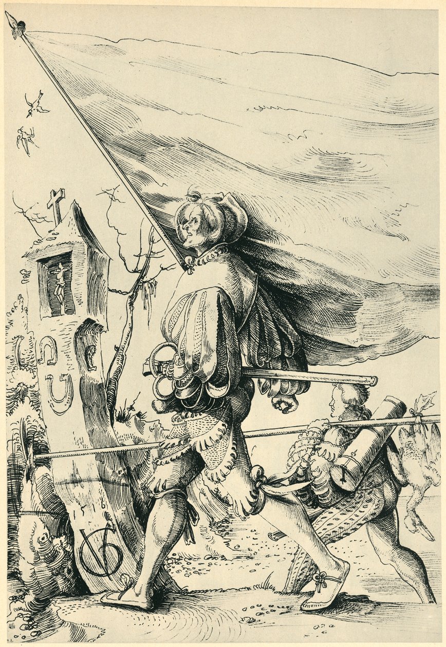 傭兵、1516年、1943年。 作： ウルス・グラフ