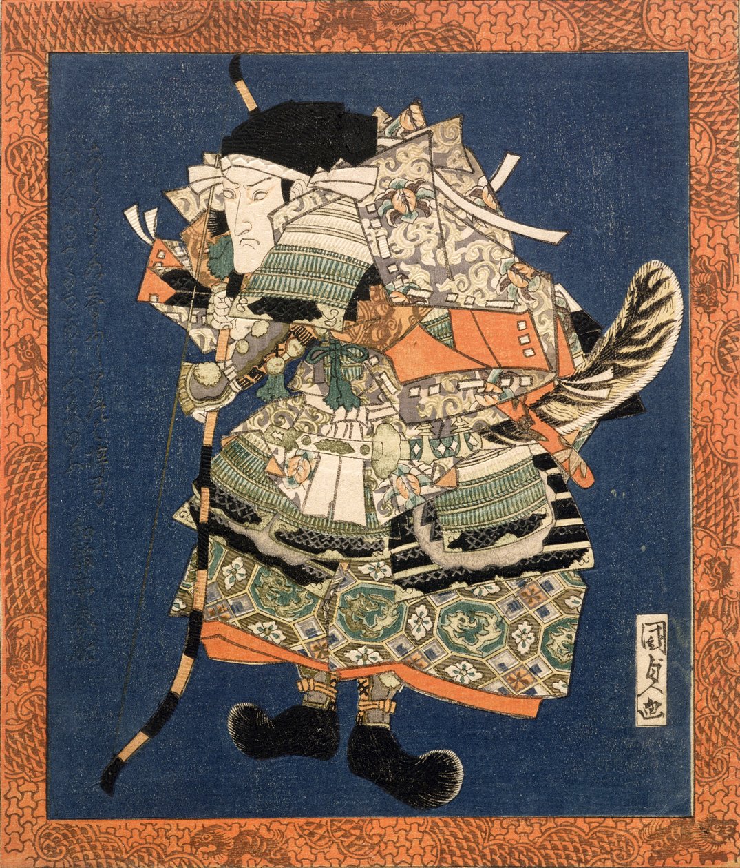 Bando Mitsugoro III, 1820 (woodblock engraving) 作： 歌川国貞