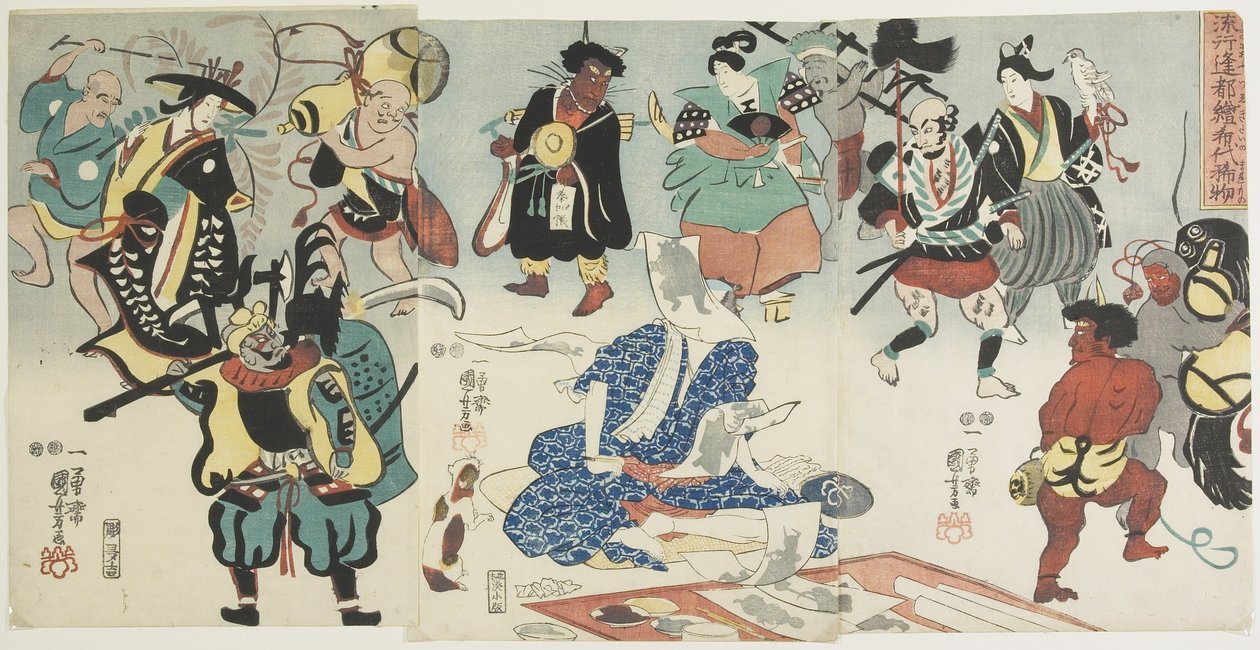 Popular O_tsu-e Phenomenon, 1848 作： 歌川国芳