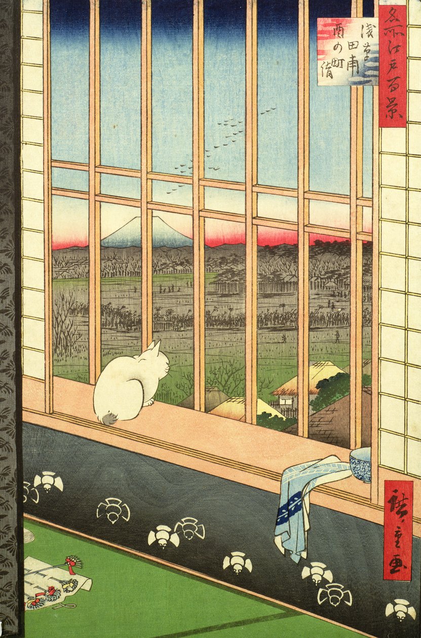 浅草田圃酉の町詣、シリーズ『名所江戸百景』より、1857年刊
